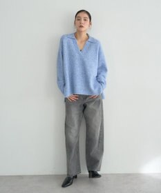 YECCA VECCA 襟付きVネックニット