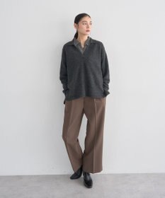 YECCA VECCA 襟付きVネックニット