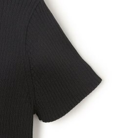 BEIGE， 【洗える・美人百花 4月号掲載】VINCA / パール付き半袖コットンリブニット