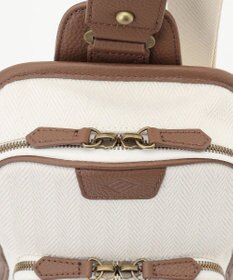 JOSEPH ABBOUD 【軽量/コンパクト】 ヘリンボンキャンバス ボディバッグ