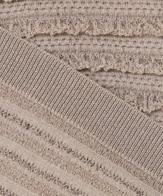 自由区 【カトリエムブーケ】Texture cardigan フリルショートカーディガン