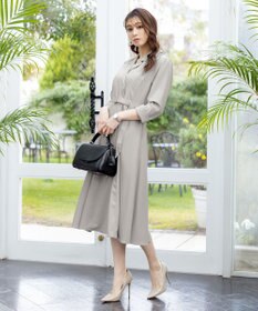 Tiaclasse 【洗える】テーラードカラーワンピース