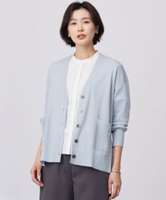 J.PRESS LADIES S 【洗える】Vis/Peスパーク ニット カーディガン