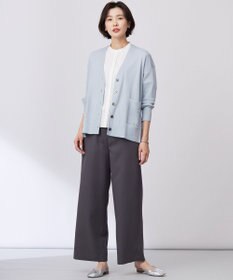 J.PRESS LADIES S 【洗える】Vis/Peスパーク ニット カーディガン