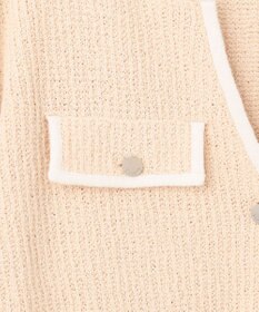 GRACE CONTINENTAL バイカラールーズニットカーディガン