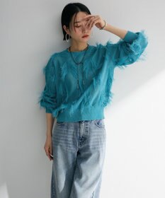 Green Parks フリンジニットプルオーバー