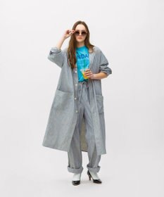 LENO LIGHT HICKORY ATERIER COAT《UNISEX》/ ヒッコリーアトリエコート