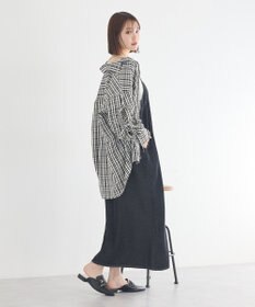 earth music&ecology ダブルジップデニムキャミワンピース