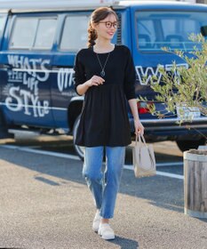 Tiaclasse 【安田美沙子さん着用】キャンバスリボンスリッポン