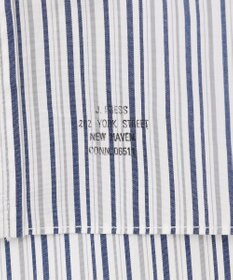 J.PRESS MEN ポプリンマルチストライプ バンドカラーシャツ
