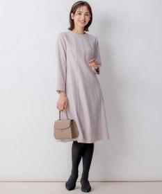 組曲 【WEB限定】ウールジョーゼット フレアワンピース