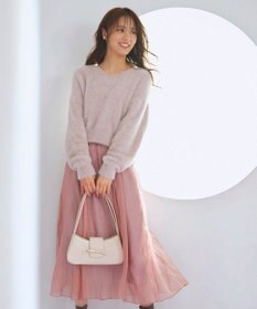 Feroux 【洗える】ニット×フレアスカート セットアップ