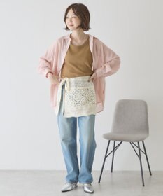 AMERICAN HOLIC 【イージーケア】シアーラウンドシャツ