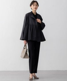 23区 【セットアップ対応】トリアセダブルジョーゼット パンツ