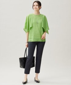 自由区 L 【接触冷感・UVカット・吸水速乾・洗える】シェルタリングテーパード パンツ