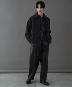 WEGO 【ユニセックス着用ITEM】メルトンショートZIPブルゾン