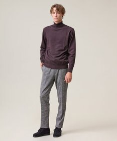 J.PRESS MEN 品よく暖かで首元からスマートに【ストレッチ / イージーケア】【FLEX YARN】タートルネック ニット