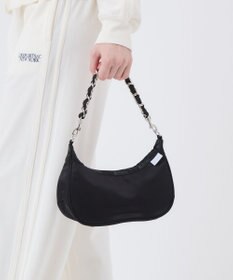 LeSportsac CHAIN SMALL CONV HOBO/ブラックサテンスナイデル