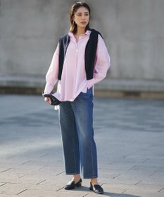 ICB グロッシーペーパーブレンド クルーネックプルオーバー