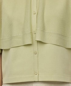 GRACE CONTINENTAL シアーケープニットカーディガン