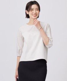 J.PRESS LADIES 【洗える】スムースジャージー 刺繍 カットソー