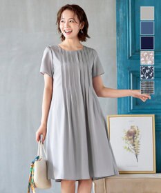 Tiaclasse 【洗える】スタイルアップも叶うピンタックワンピース