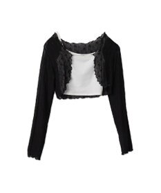 WEGO 【２点セット】アンサンブルレースカーデ