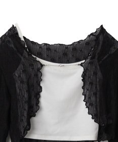 WEGO 【２点セット】アンサンブルレースカーデ