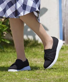 Tiaclasse 【安田美沙子さん着用】キャンバスリボンスリッポン