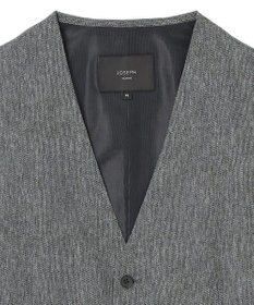 JOSEPH HOMME 新柄【洗える/ストレッチ/シワになりにくい/セットアップ対応可】クールドッツストレッチ ジレ