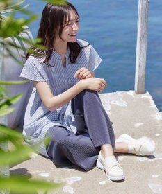 Tiaclasse 【安田美沙子さん着用】キャンバスリボンスリッポン