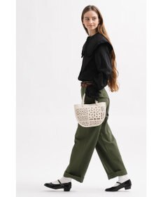 genten セイル カットワーク 手提げバッグ