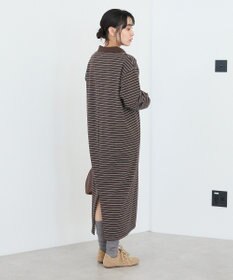 CRAFT STANDARD BOUTIQUE ポロ衿ボーダーワンピース