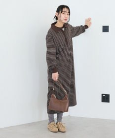 CRAFT STANDARD BOUTIQUE ポロ衿ボーダーワンピース