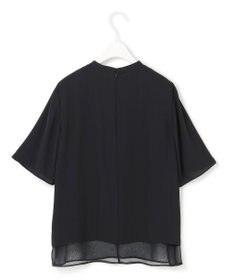 UVケア・洗える】BackSatinAmunzen シフォンコンビブラウス