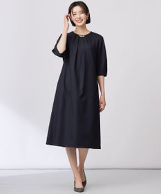 J.PRESS LADIES L 【洗える・UV加工・吸水速乾】OXIJEWELストレッチ ワンピース