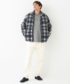 JOSEPH ABBOUD MOUNTAIN 【SPACE／UNISEX】ボアチェック ブルゾン