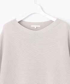 自由区 【WEB限定・洗える】コットンストレッチホールガーメントドルマン ニット