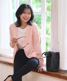 WEGO 【WEB限定/2025年秋冬新作//洗濯OK/毛玉レス/MLXLサイズ展開/オフィス/カジュアル】ベーシックニットカーディガン