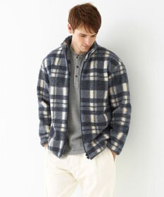 JOSEPH ABBOUD MOUNTAIN 【SPACE／UNISEX】ボアチェック ブルゾン