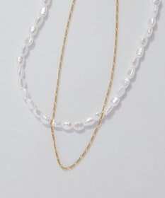 Phoebe 【限定セット】クラシカルパール×チェーン2連ネックレス×ドレッシングパールイヤーカフ