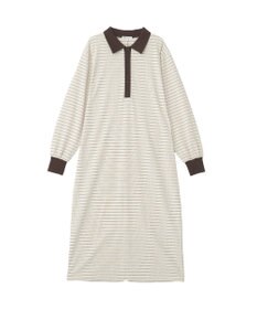 CRAFT STANDARD BOUTIQUE ポロ衿ボーダーワンピース