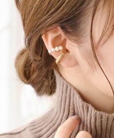 Phoebe 【限定セット】クラシカルパール×チェーン2連ネックレス×ドレッシングパールイヤーカフ