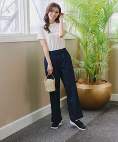 Tiaclasse 【安田美沙子さん着用】キャンバスリボンスリッポン