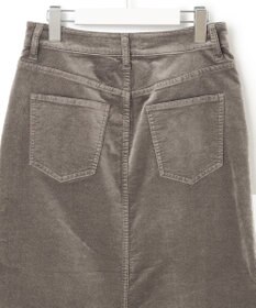 23区 S 【洗える】23区DENIM ベルベットストレッチ Aライン スカート