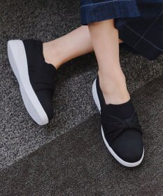 Tiaclasse 【安田美沙子さん着用】キャンバスリボンスリッポン