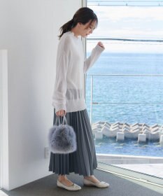 Tiaclasse 【洗える】シアープルオーバーニット