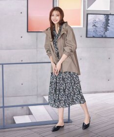 Tiaclasse 【洗える】プリントボウタイ柄ワンピース