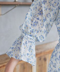 Tiaclasse 【洗える】プリントボウタイ柄ワンピース