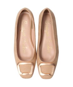 Bridget Birkin 【Bridget Birkin】スクエアバックルフラットシューズ